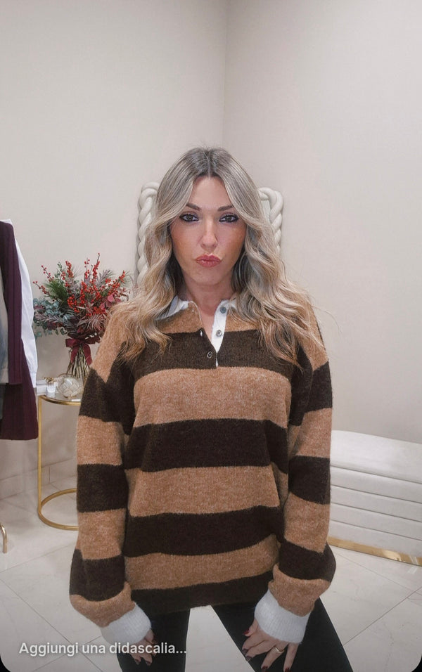 Maglia Polo in lanetta